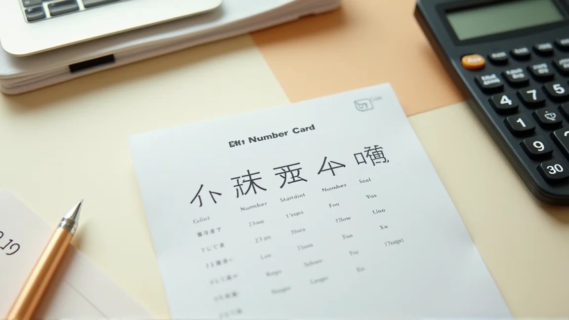 My Number - 原則終身同一號碼