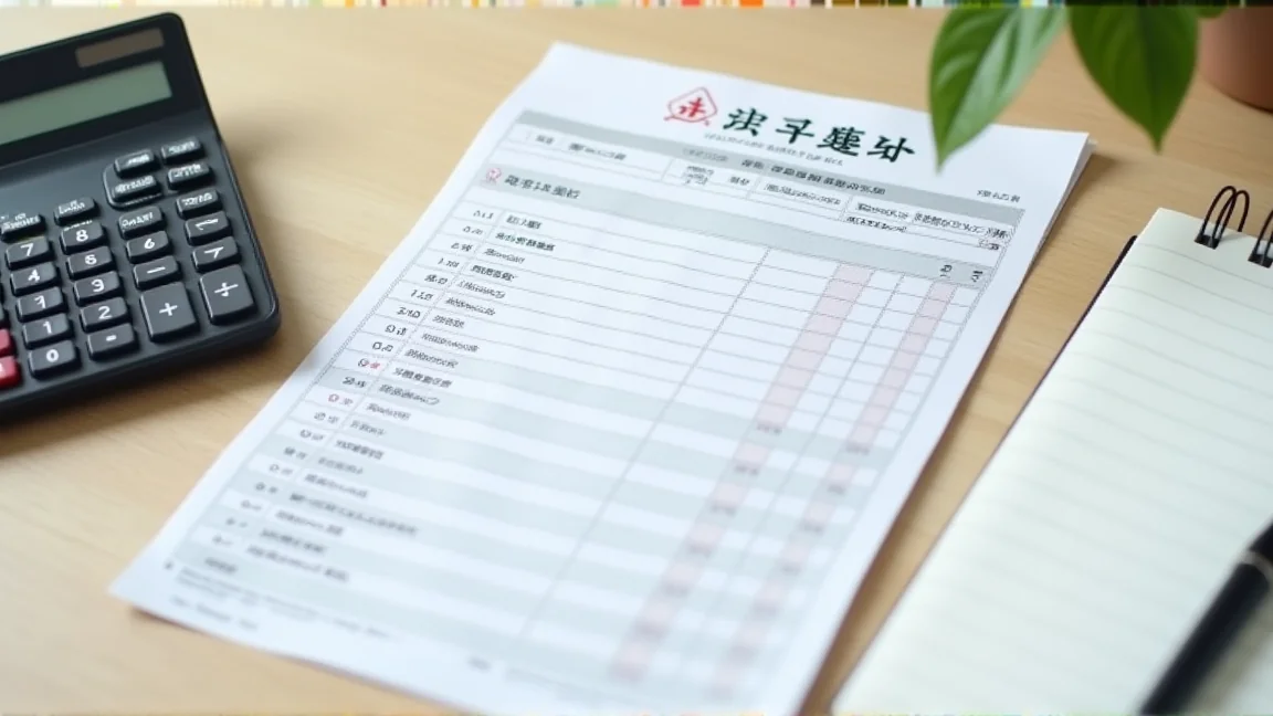 攤開的成績通知單與鉛筆