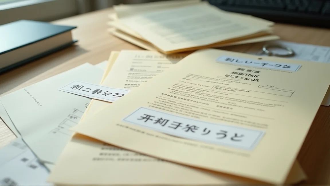 整理收入與課稅證明的文件夾