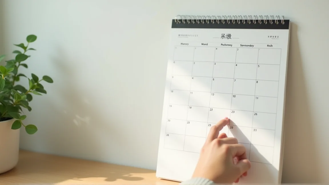 在月曆上標記期限