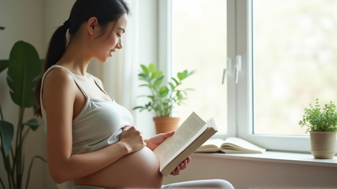 孕婦閱讀母子手帳