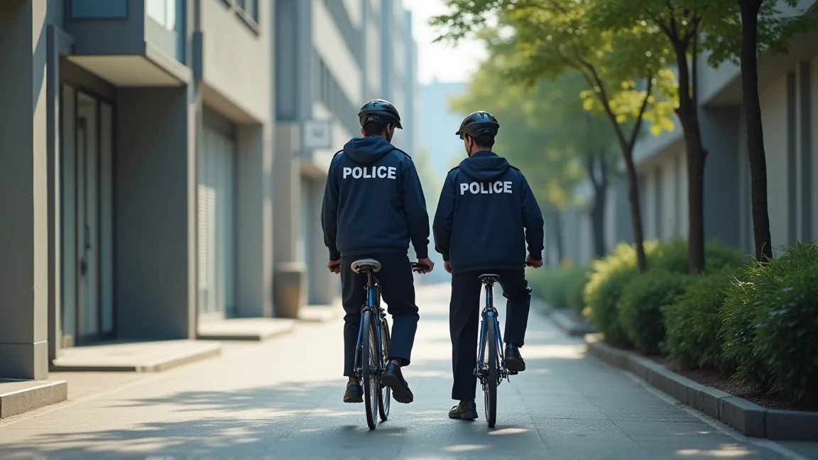 警察在路邊指導騎士