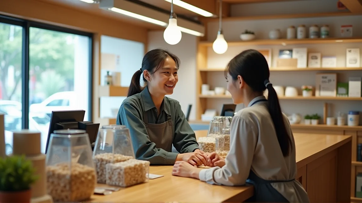 店裡的服務櫃台