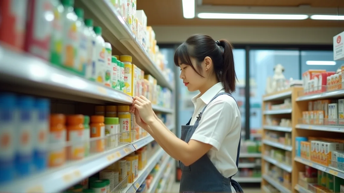 在店裡工作的兼職人員