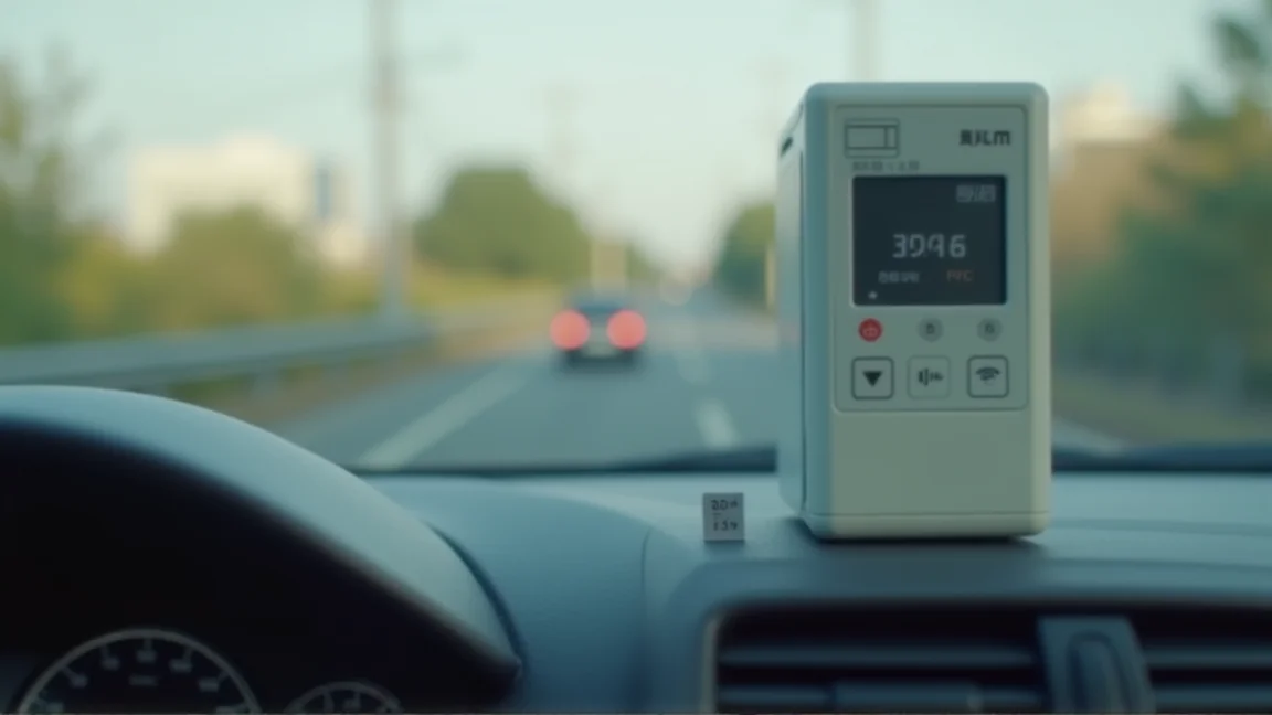 放在儀表板旁的ETC卡與車載器